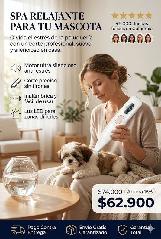 MAQUINA DE AFEITAR MASCOTAS-RECARGABLE